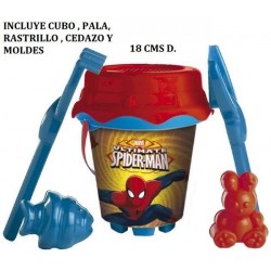 UNICE CUBO CASTILLO SPIDERMAN + MOLDES  311001