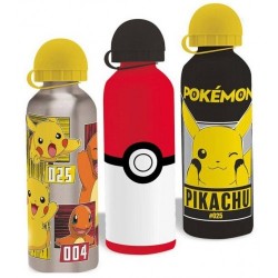 KIDS CANTIMPLORA ALUMINIO 500ML SURTIDO 3 DISEÑOS POKEMON CDU (12x2)  PK0001